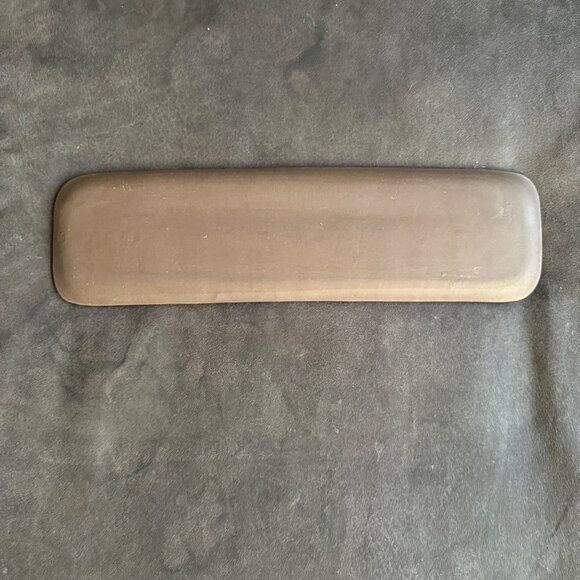 Handcrafted ZPOTS Ceramic Rectangular Tray With Mazel Artwork - Picture 2 of 3